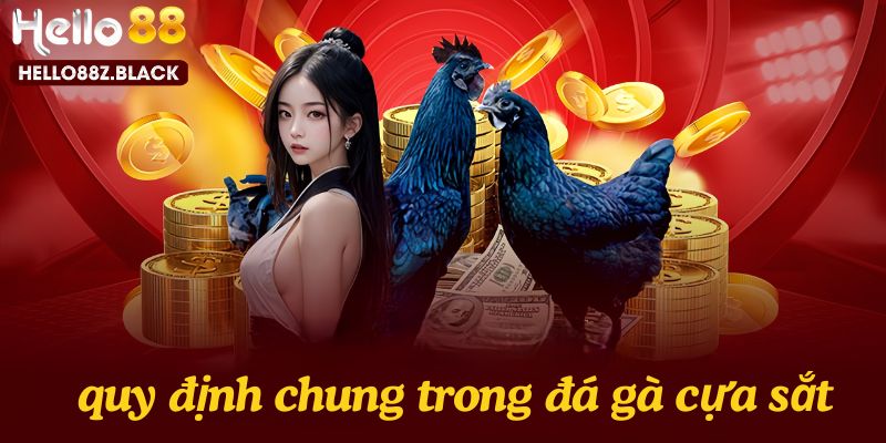 Quy định trước trận trong luật chơi đá gà cựa sắt rất rõ ràng